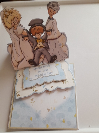 Wedding Bride & Groom Over the Edge Easel Card Kit by Jacqueline Sinden