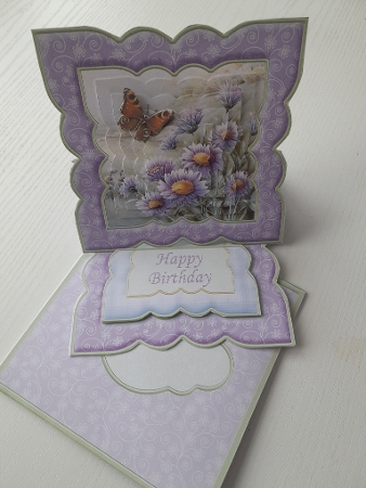 Daisies & Butterfly Easel Card Kit & Decoupage by Jacqueline Sinden