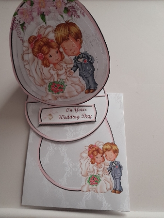 Wedding Couple Easel Card Kit by Jacqueline Sinden
