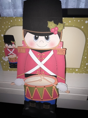 3D on the Shelf Card Kit - Little Christmas Drummer Boy by Jacqueline Sinden