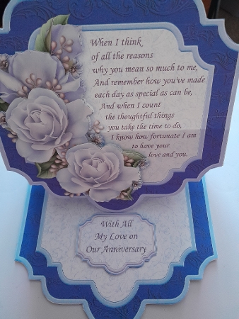 WHEN I THINK VERSE Large Easel Card Kit & Decoupage 7.7 All Occasions by Jacqueline Sinden