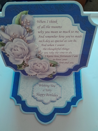 WHEN I THINK VERSE Large Easel Card Kit & Decoupage 7.7 All Occasions by Jacqueline Sinden