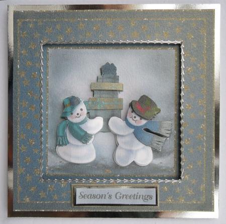 Snow Couple Quick Card by Jacqueline Wardle