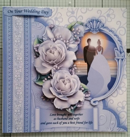 CHAMPAGNE CELEBRATIONS GOLD 7.8 Decoupage & Insert Mini Kit by Jacqui Woodward