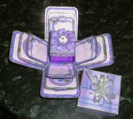 Beautiful Lilac Exploding Box Kit by Jae Sutherland