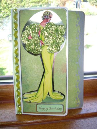 20s Lime Evening Gown by Jae Sutherland