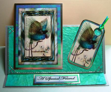 Oriental Bird and Fairies by Jae Sutherland