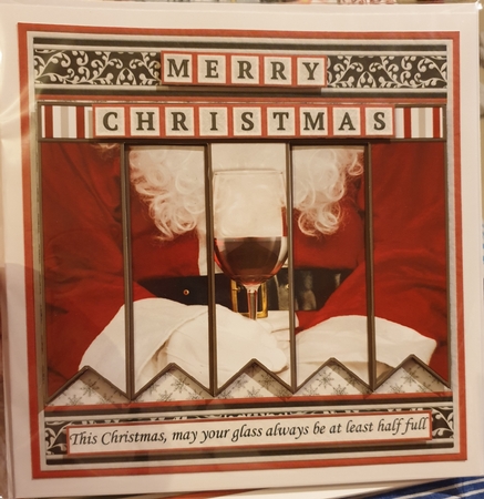 SANTA & WINE Christmas Easy Cut Family Word Strips & Alphabet Word Kit by jamie leybourne