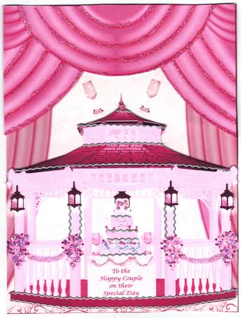 Your Burgundy Wedding A4 Card Front by Jan Barcelo