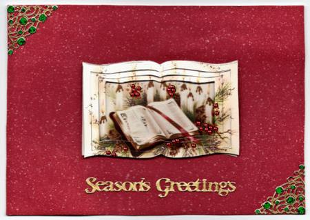 Christmas Bible and Holly Tunnel Book Sheet by Jan Barcelo