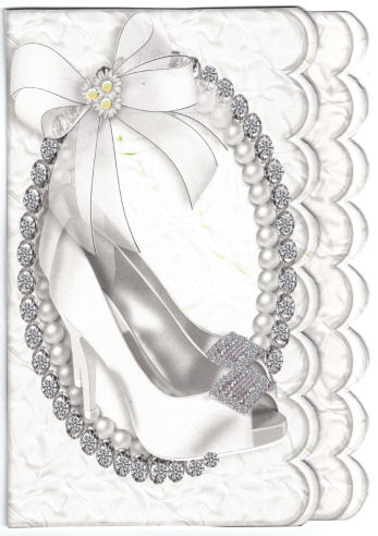 White Diamond Shoes, Diamond Frame A4 by Jan Barcelo