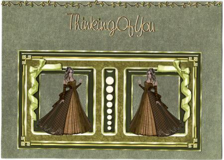 Lime Green Frame Set Card Front by Jan Barcelo