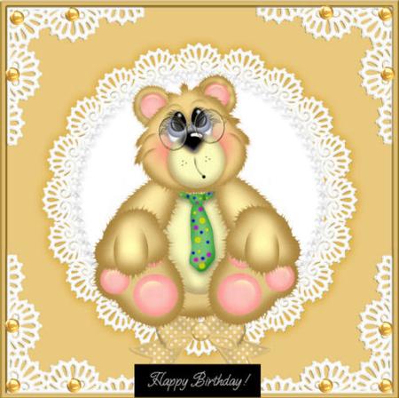 8 x 8 Pearls and Lace Card Front by Jan Barcelo