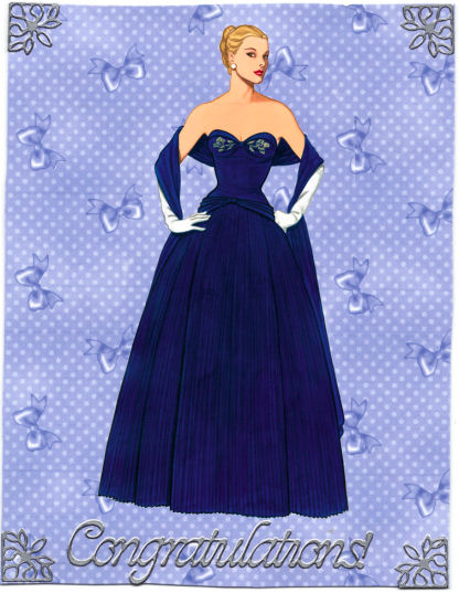 Greetings, Lace and Pearls Matching Backing Paper by Jan Barcelo