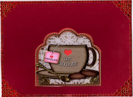 Hot Chocolate Love Cup 3D Decoupage Sheet by Jan Barcelo