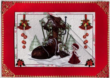 Christmas Boot Striaght Corner Stacker by Jan Barcelo