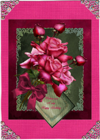 Happy Birthday Roses by Jan Barcelo