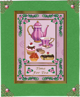 Time for Tea Decoupage Topper by Jan Barcelo