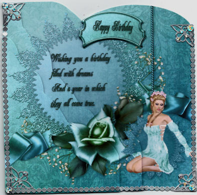 Sweet Fairy Shaped Card by Jan Barcelo
