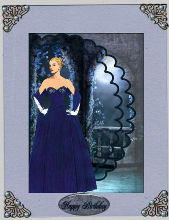 Lady in Blue Dress by Jan Barcelo