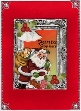 Quick Card Santa Stop Here by Jan Barcelo