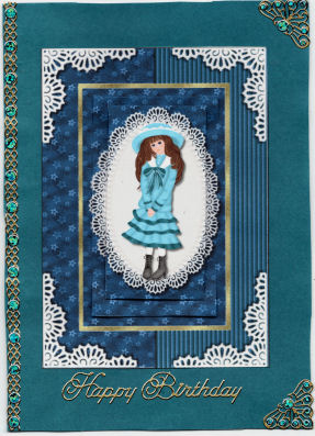 Old Fashioned Girl Foldback by Jan Barcelo