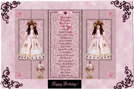 True Friendship Double Fold Back Card by Jan Barcelo
