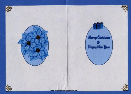 Blue Christmas Insert by Jan Barcelo