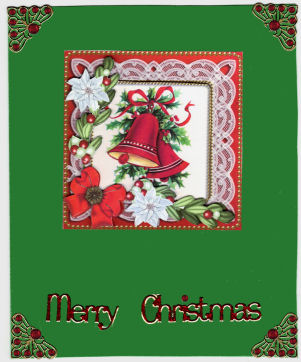 Christmas Bells White Poinsettia Decoupage Step by Step by Jan Barcelo