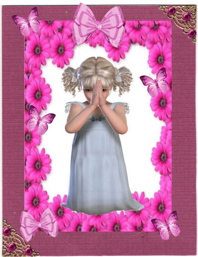 Sweet Little Girl Praying by Jan Barcelo