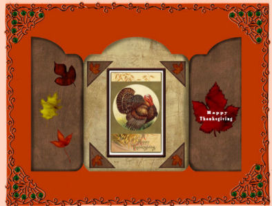 Turkey Folded Card by Jan Barcelo
