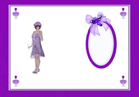 Flapper 1920s Girl Insert by Jan Barcelo