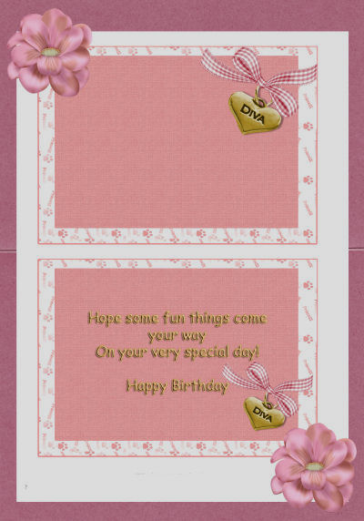 Cute Birthday Insert by Jan Barcelo