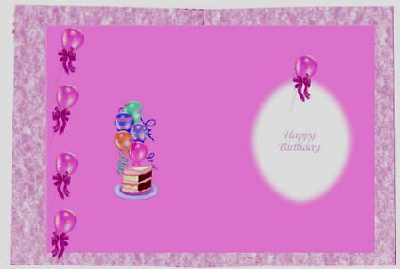 Pink Birthday Insert by Jan Barcelo