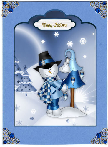 Frosty the Snowman Scallop Top with Step by Step by Jan Barcelo
