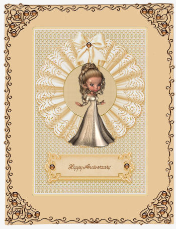 Pretty Lace Doily Card Fronts in Gold and Cream by Jan Barcelo
