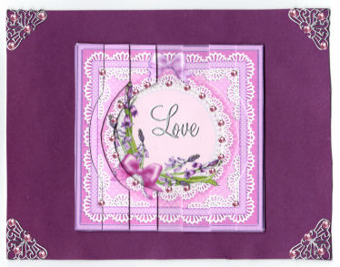 Bluebells Quick Card with Circle Pyramage by Jan Barcelo