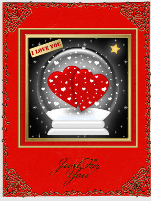Love Globe Cut and Fold Card by Jan Barcelo