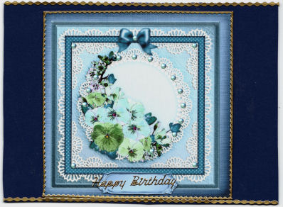 Spring Flowers Cut and Fold Card by Jan Barcelo