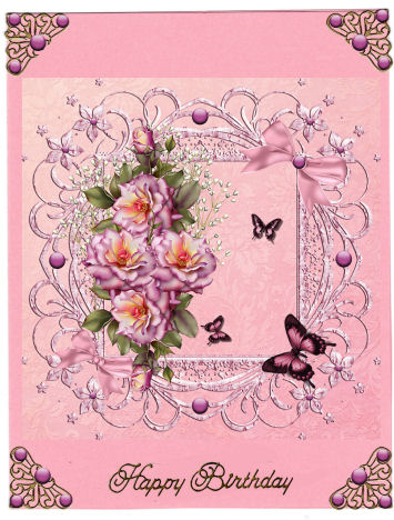Framed Pink Roses by Jan Barcelo