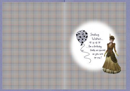 Steampunk Beauty Insert (a5 or 6x6 Square) by Jan Barcelo