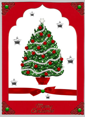 Christmas Tree - Contemporary Quick Card by Jan Barcelo