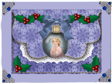 Preying Angel Bauble Flap Decoupage Step by Step Sheet by Jan Barcelo