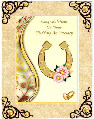 Horseshoe - Wedding Anniversary by Jan Barcelo