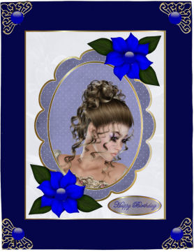 Elegant Head in Blue by Jan Barcelo