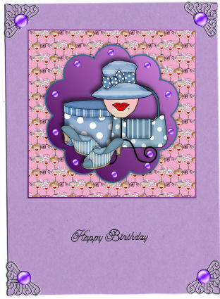 Ladies Things Topper with Decoupage by Jan Barcelo
