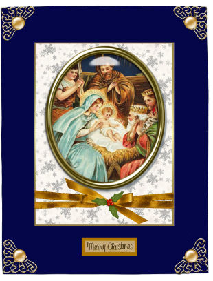 Vintage Nativity Medallion by Jan Barcelo