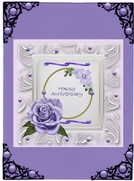 Blue Rose Topper Step by Steps by Jan Barcelo