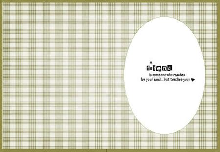 Autumn Green Plaid Insert by Jan Barcelo
