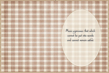 Brown Plaid Insert by Jan Barcelo